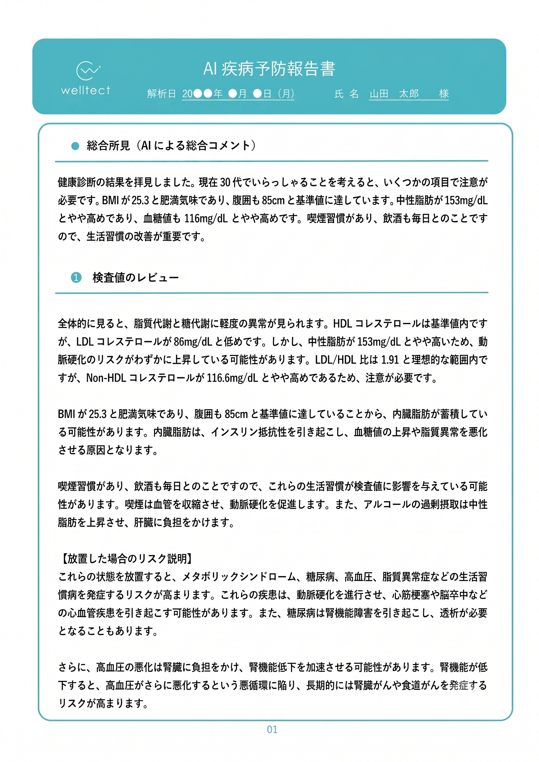 AI疾病予防報告書